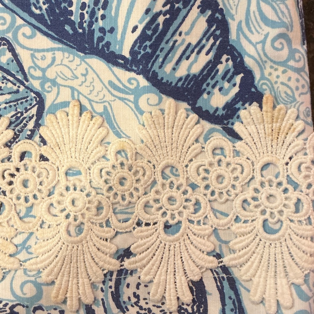 Lilly Pulitzer Blue and White Seashell Print Skirt - Picture 3 of 6